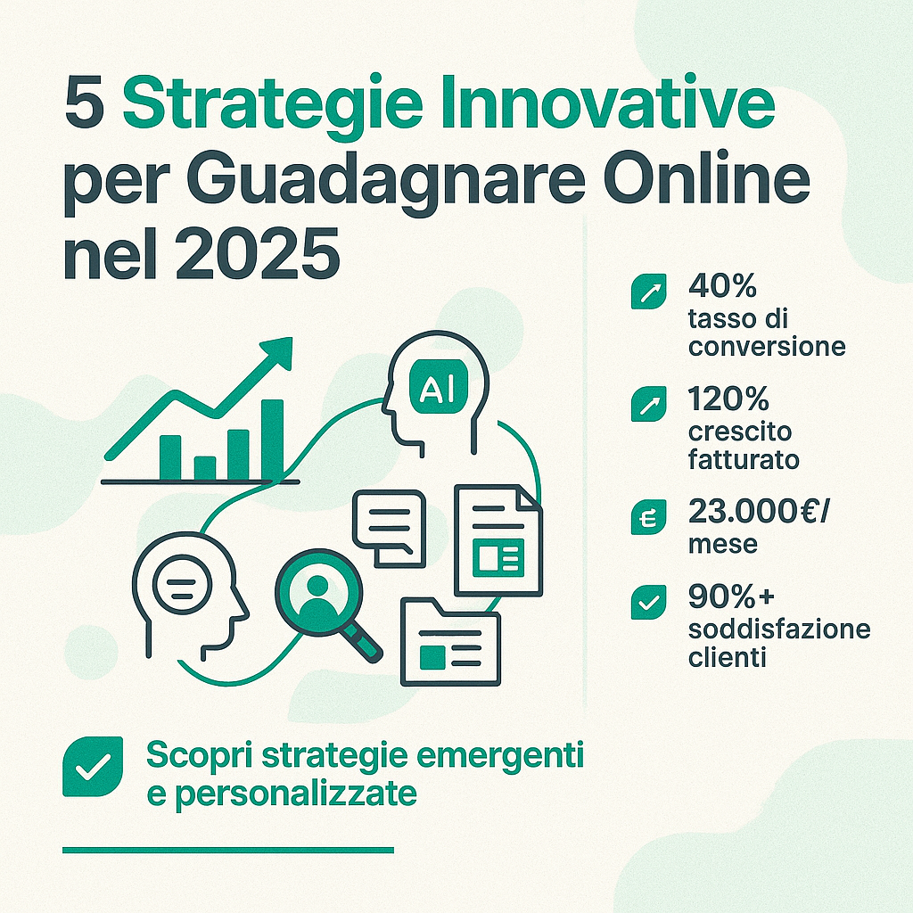 Guadagnare Online: 5 Strategie che Ancora Nessuno Utilizza