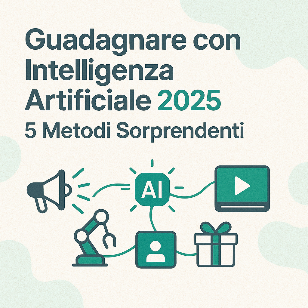 Guadagnare con Intelligenza Artificiale 2025: 5 Metodi Sorprendenti