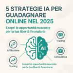 Guadagnare con Intelligenza Artificiale: 5 Strategie 2025