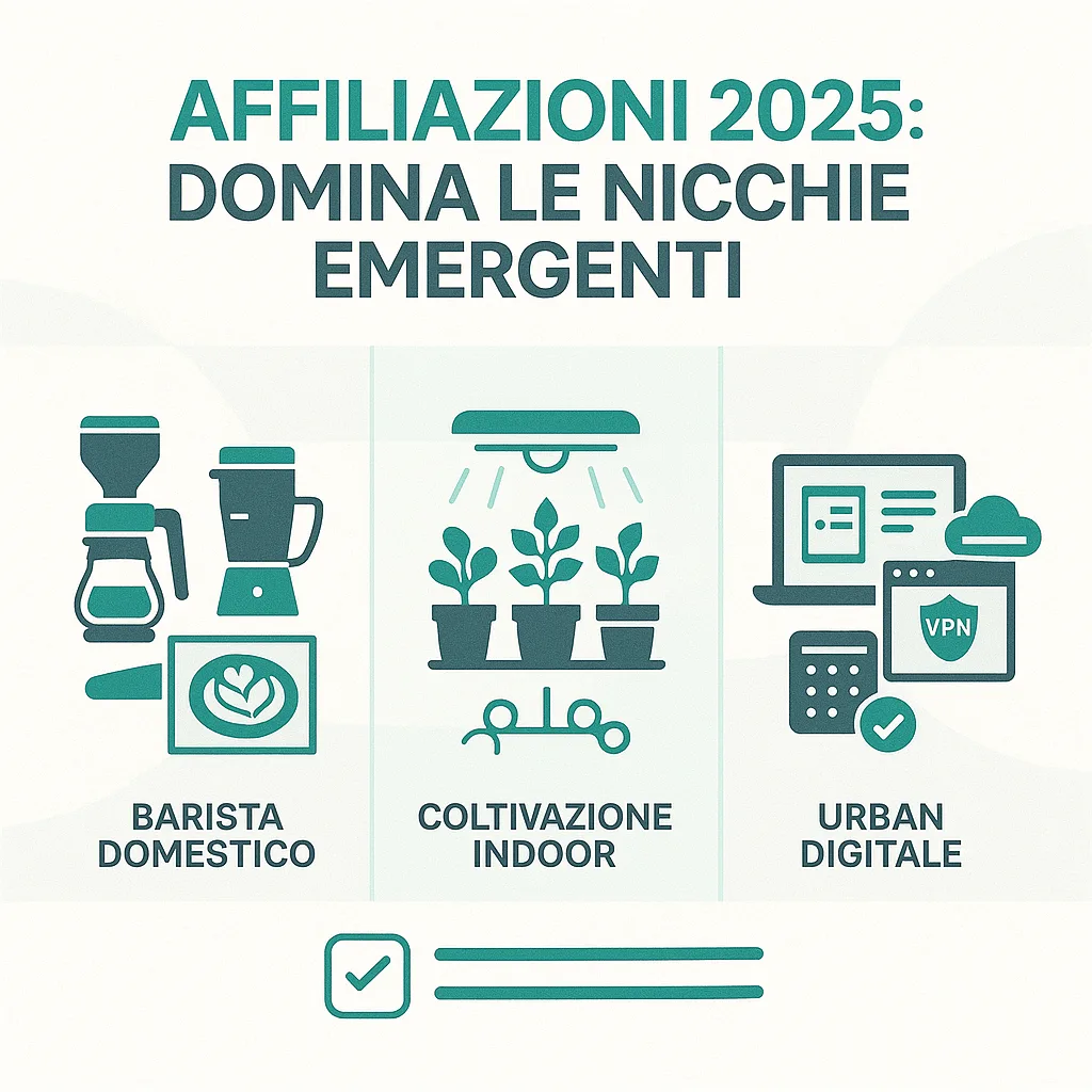 Affiliazioni 2025: Nicchie Emergenti Dove Fare Soldi Ora