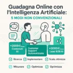 Guadagna Online con Intelligenza Artificiale: 5 Strategie Inedite