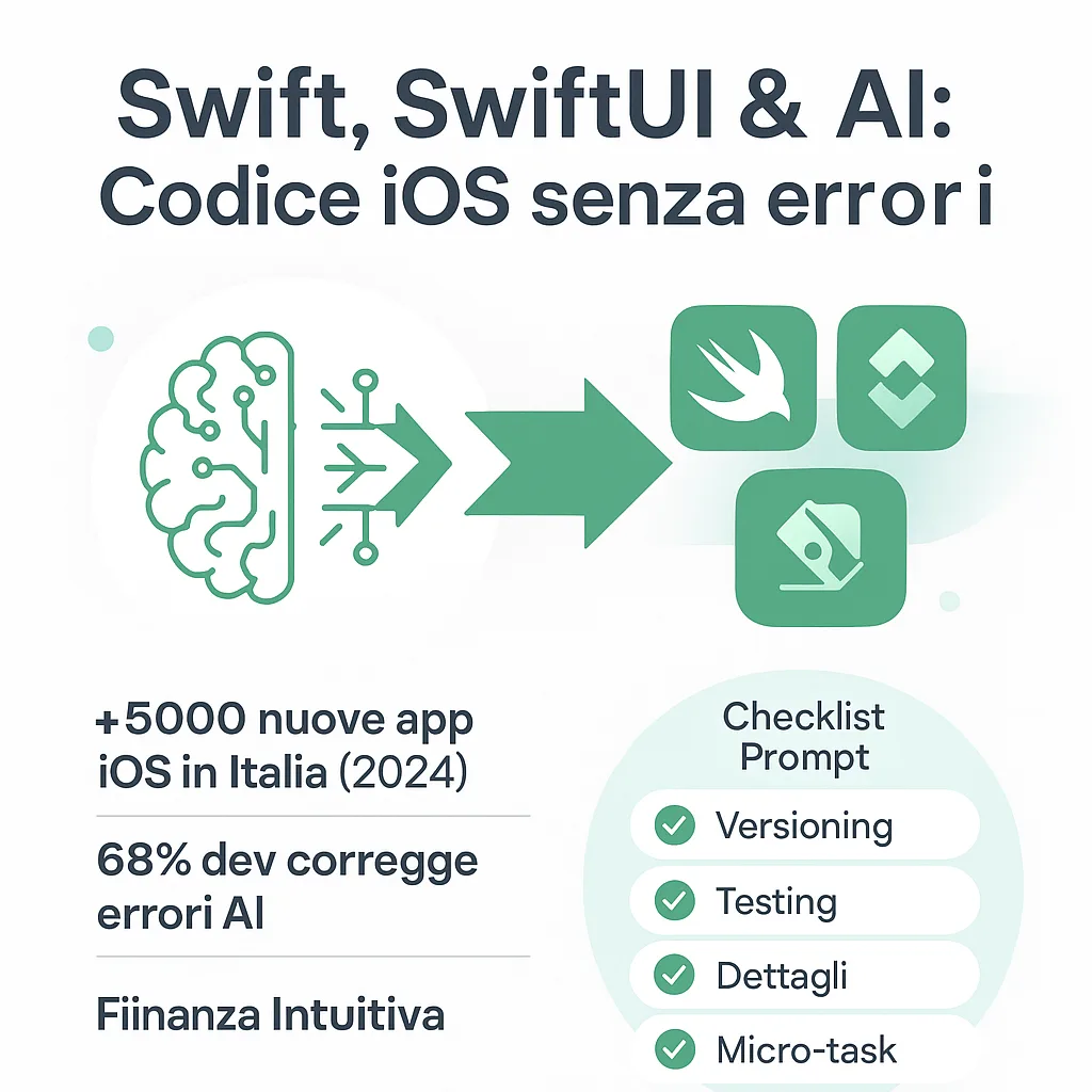 Swift SwiftUI e AI: sviluppare app iOS senza errori