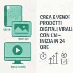 Creare prodotti digitali con AI: Vendili virali in 24 ore