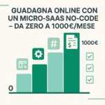Guadagnare Online Micro SaaS: Guida No-Code 0-1000€/Mese