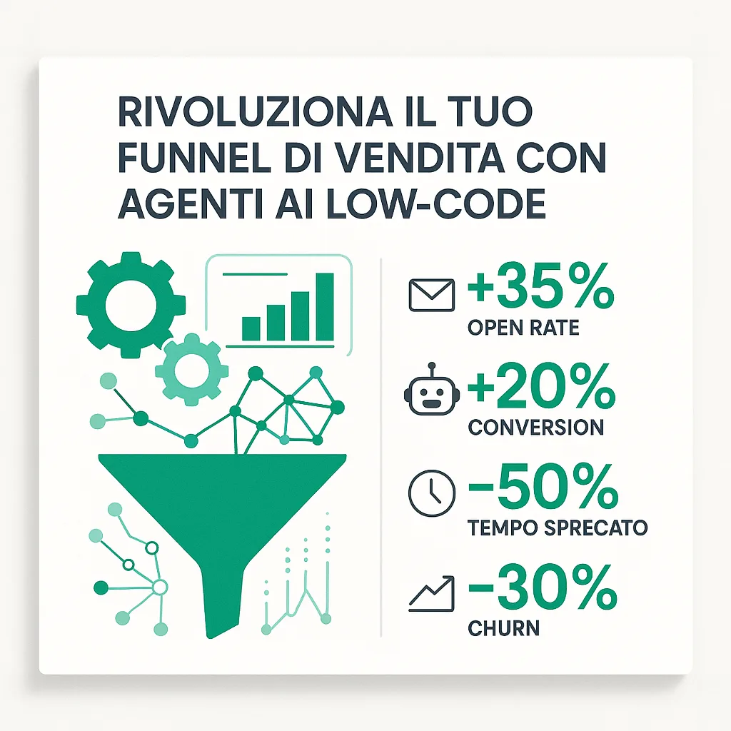 Agenti AI Low-Code: Trasforma i Funnel di Vendita con l’Automazione